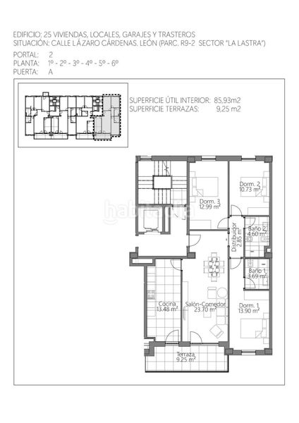 Foto 09348795-7f13-4744-8521-a4dd216d2422. Piso 114m<sup>2</sup> obra nueva La Lastra 3 habitaciones en La Lastra León