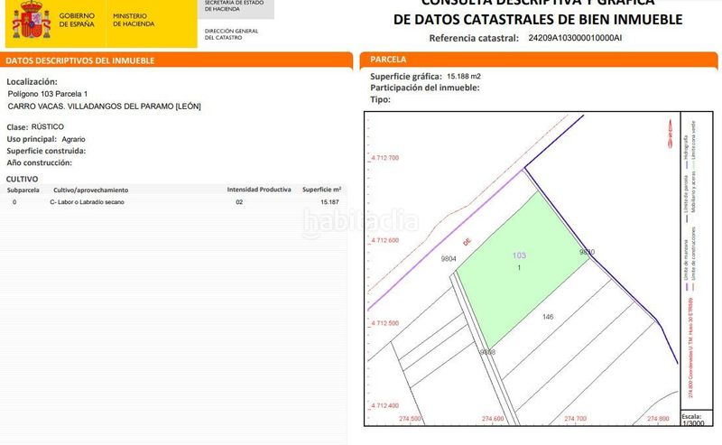 Foto 1deb94e7-1d75-4197-b764-81a6b0aa1f41. Finca rústica a Villadangos del Páramo