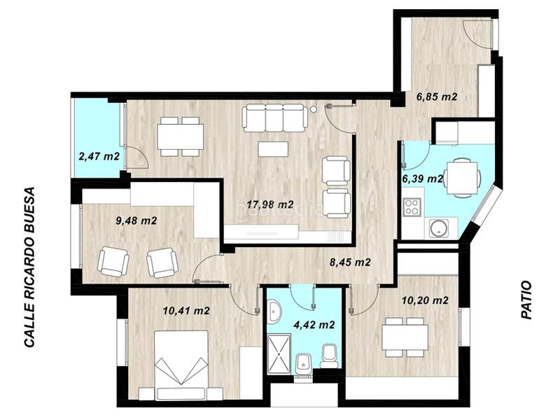 Foto 4fac7a67-7f8c-4350-bed0-d92fcd398190. Flat with heating parking in Lovaina Vitoria - Gasteiz