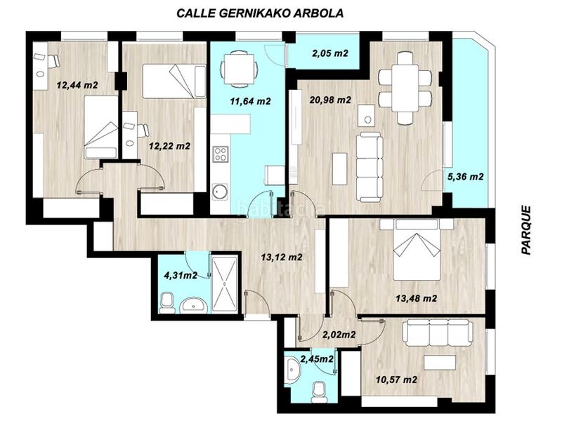 Foto ed424b53-07c6-4ed8-8f9d-bc569c1e48be. Appartement avec chauffage dans Arriaga - Lakua Vitoria - Gasteiz