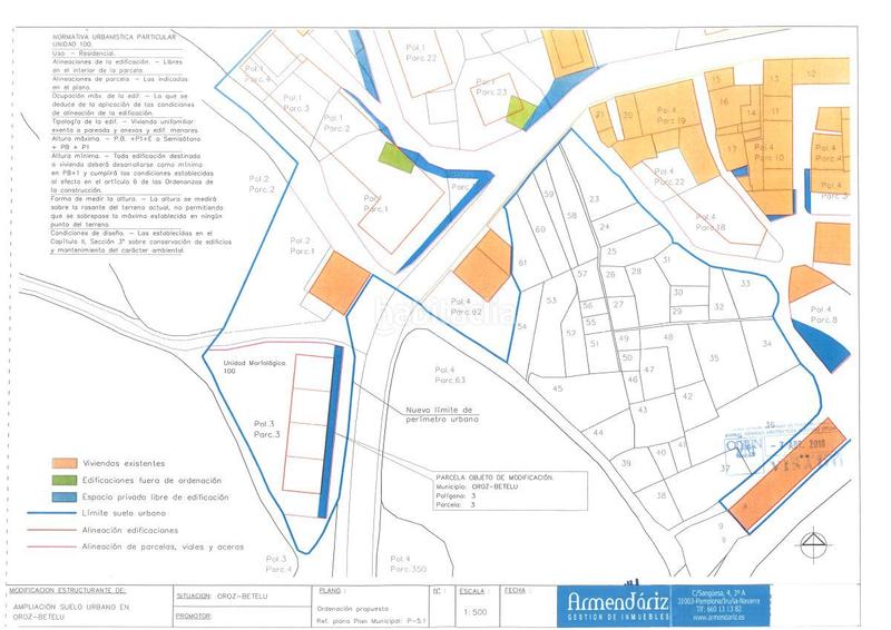 Foto abfe3fa0-1967-4586-95e1-97dbb8744d8c. Terreno residencial en plaza auzoa 3 parcela residencial en venta en oroz-betelu. en Oroz - Betelu