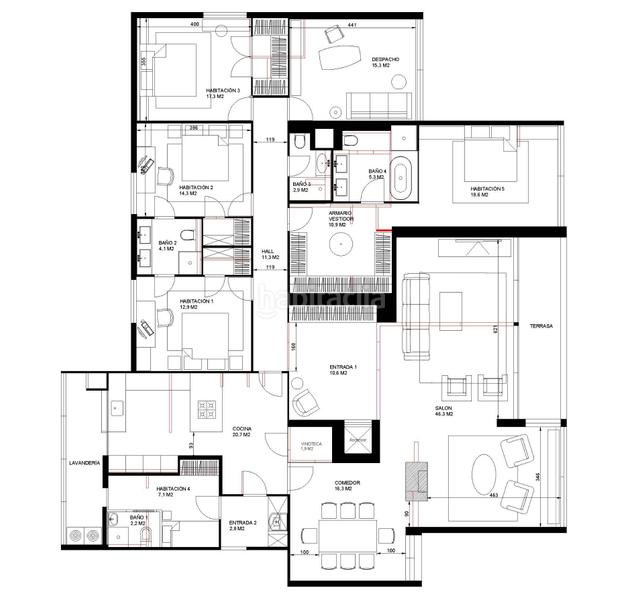 Foto f1653777-f240-4f73-8598-2ad03ea67ab3. Flat with heating parking in Pedralbes Barcelona