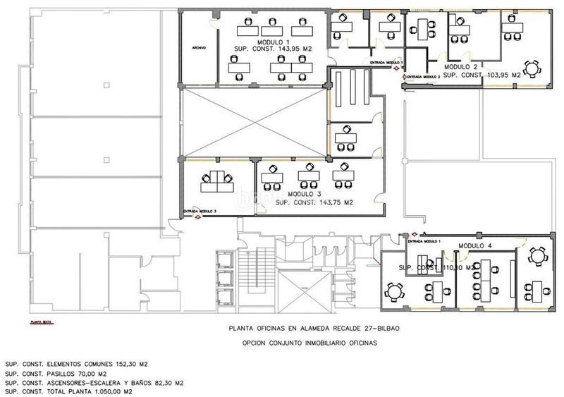 Foto eaa70e14-655a-4353-8dbe-0460215fc8e3. Miete büro in Ensanche - Moyua - Diputación Bilbao