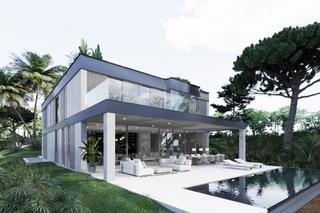 Finca rústica a Cas Català-Illetes. Terreno con proyecto para villa de estilo mediterráneo moderno c