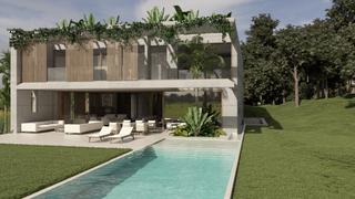 Finca rústica a Cas Català-Illetes. Terreno con proyecto para villa de estilo mediterráneo moderno c