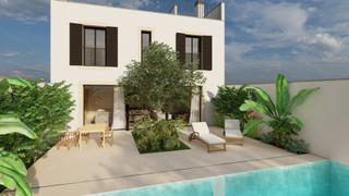 Maison jumelée à Ses Salines Poble. Nueva casa de diseño con piscina en ses salines