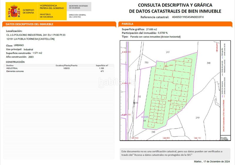 Foto db0a1074-1874-48da-9f7d-3e6c8653d58b. Nau industrial a Pobla Tornesa (la)