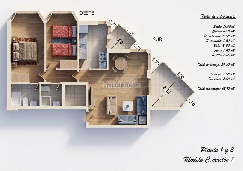 Foto 431b82ff-c141-4269-8731-fb248db3a6d6. Apartamento 78m<sup>2</sup> ref.000820 sol inmobiliaria vende en exclusiva. promoción de obra nueva de 11 viviendas. en Noja