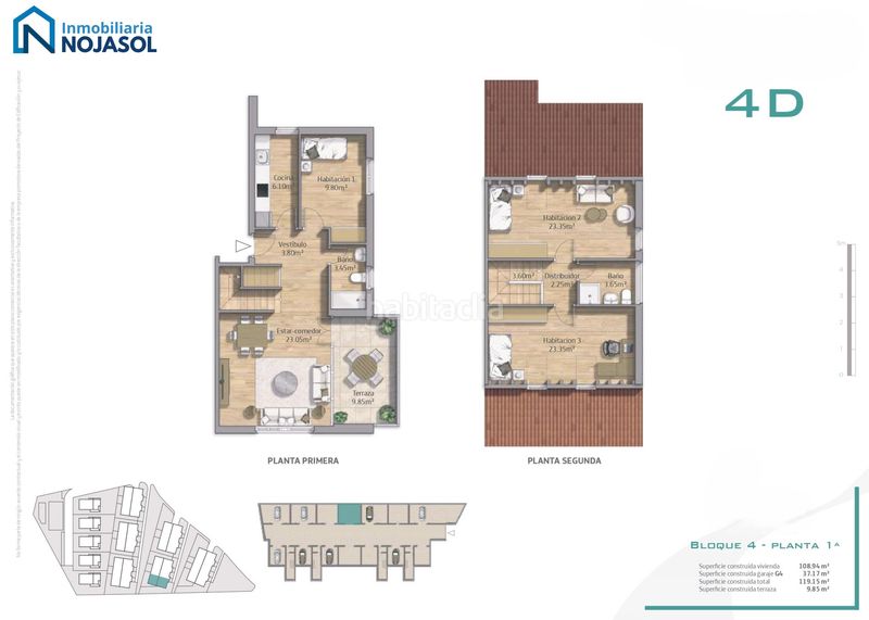 Foto f6b01671-f205-4576-894b-c4e896c6d6b6. Casa adossada 119m<sup>2</sup> amb calefacció aparcament piscina a Comillas