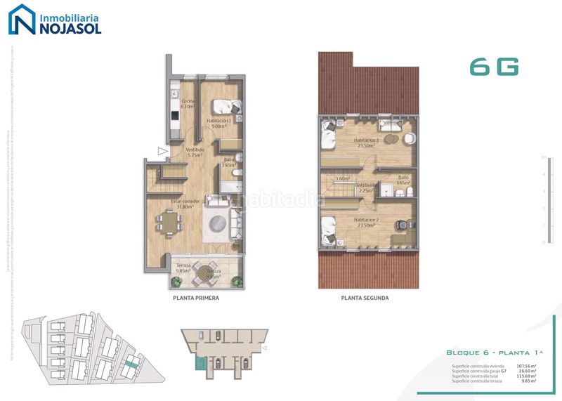 Foto e2ce68ad-1aea-4e1e-9b5e-425dd0ece04f. Casa adossada 116m<sup>2</sup> amb calefacció aparcament piscina a Comillas