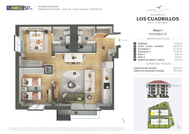 Foto 53385083-c271-49f0-915b-704afcb0c637. Etagenwohnung 78m<sup>2</sup> in calle de los cuadrillos 41 in El Arco-Rota-Fonegra Noja