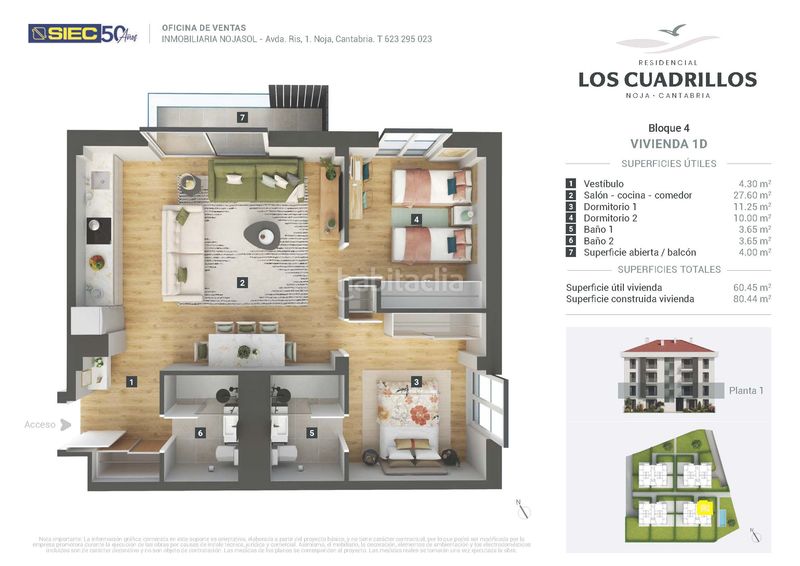 Foto 5bbbba20-e215-4ceb-9d80-53b1a69c6eb4. Etagenwohnung 80m<sup>2</sup> in calle de los cuadrillos 41 in El Arco-Rota-Fonegra Noja