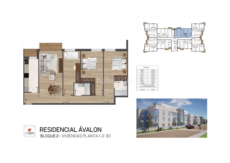Foto 7c6fbe0f-ed2b-48f6-9b09-0d3289fd7d61. Piso 94m<sup>2</sup> en avenida josé maría de pereda 8a piso de tres habitaciones en Santa Cruz de Bezana