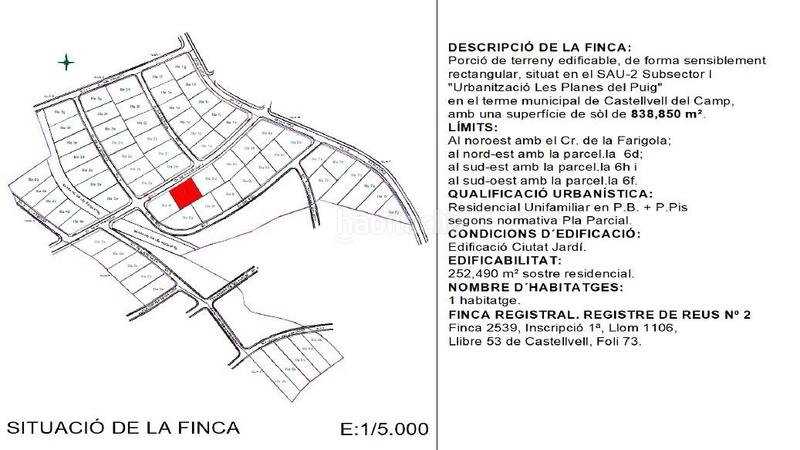 Foto 095ae670-2958-438a-a503-71d5a9c86913. Terreny residencial a Castellvell del Camp