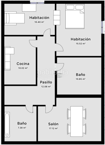 Foto 2e7afb2f-a657-4cbc-b680-bc043243f102. Flat with heating parking pool in Entrambasaguas