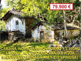 Casa a Lugar salcedillo 29. Conjunto de cabaña independiente de 2 plantas y anexo y almacén