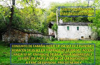 Xalet a Lugar rioseco 19. Cabaña indep. 154 m2 y almacén 30 m2. terrenos de 12.000 m2. las