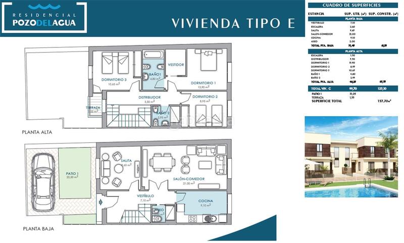 Foto ec1e6cf5-1723-48ef-af44-3634b5868f9a. Semi detached house 119m<sup>2</sup> with parking pool terrace in Vista Azul - Consolación Dos Hermanas