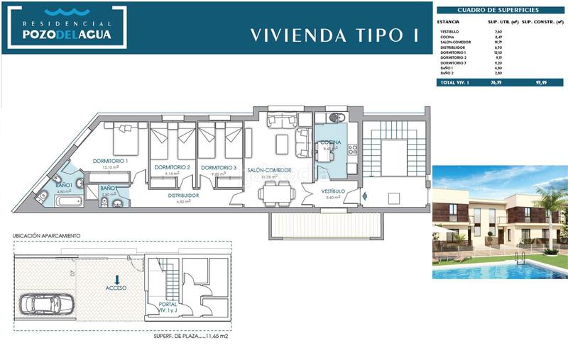 Foto 492212ef-2ae0-4465-b97a-7ff1c9aa8a36. Appartamento 104m<sup>2</sup> con parcheggio piscina in Vista Azul - Consolación Dos Hermanas