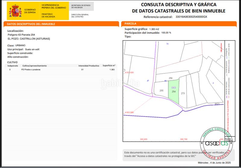 Foto 5cfa3532-5d9a-4aa3-81af-b3b801a02dfc. Terreno residencial en Pillarno - orbon Castrillón parcela a a 10 minutos de la playa de salinas!! en Castrillón