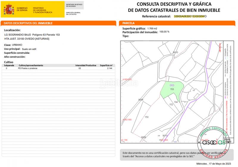 Foto 5ccec286-fe65-45d7-b634-b16ad0b3e61d. Terreno residenziale in sograndio - lg sograndio bajo in Oviedo