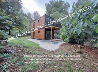 Terreno residenziale in Serra. Parcela apta para edificar una mini casa muy económica con conte