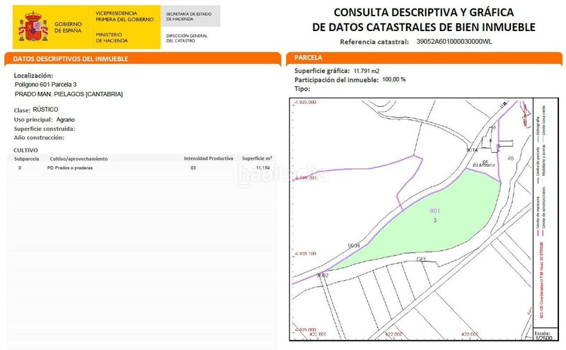 Foto 647ac9c6-a42d-49ec-b30e-591d7a7fea71. Finca rústica a sector prado man 601 a Oruña Piélagos