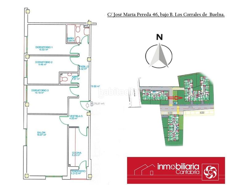 Foto f330be3f-2b40-4bcd-bbc4-1aed8f774fd8. Pis a jose maria pereda 46 a Corrales de Buelna (Los)
