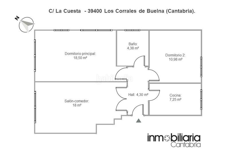 Foto 39fbd542-29d3-4b69-bad3-fc9800ef1680. Piso en cuesta 1 piso con garaje y buhardilla en los corrales de buelna. en Corrales de Buelna (Los)