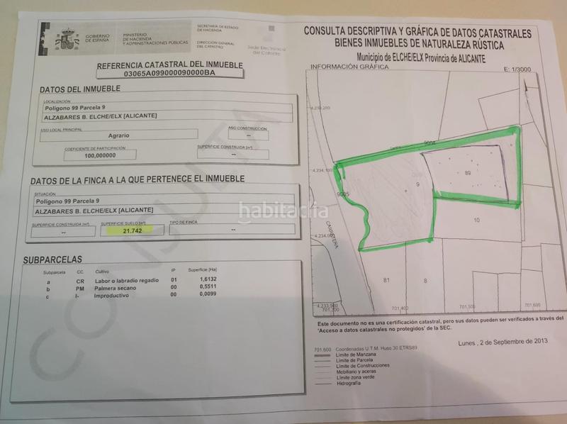 Foto c2915822-51da-41c1-9185-119d2ffe4eea. Terrain résidentiel dans Alzabares Elche / Elx