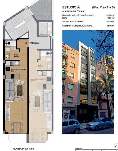 Foto ab1b7e6b-887a-48d2-b45c-19e6382451ed. Loft estudio de nueva construccion en avd de la libertad en Elche / Elx