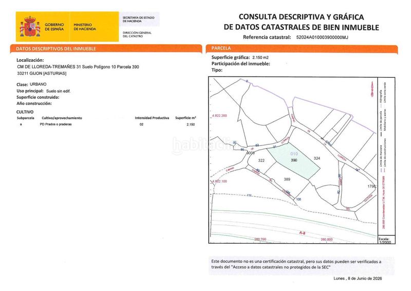 Foto 454dc4e0-2413-4d9b-829b-38a45e2fbb3f. Terreny residencial a Tremañes Gijón