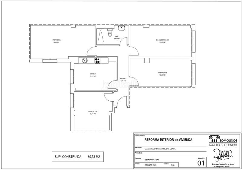 Foto 86ab20b2-33d3-4974-86a1-5a7a0b1829f1. Appartement avec chauffage dans Centro Gijón