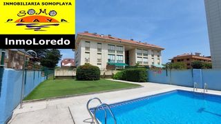 Miete Etagenwohnung in Somo. A 100 metros de la playa. 2 dormitorios. terraza. piscina.