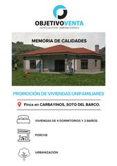 Maison à Foncubierta. Chalets sobre plano en caseras, pravia