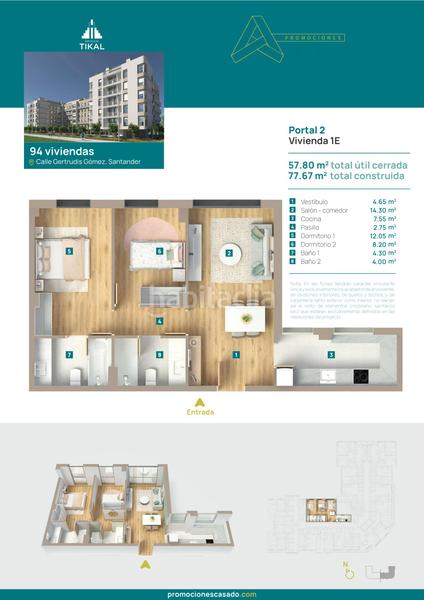 Foto 34a75bb2-bed3-478c-a0e8-e553363dbf22. Appartamento 77m<sup>2</sup> in calle faustino cavadas 9 in Peñacastillo - Nueva Montaña Santander