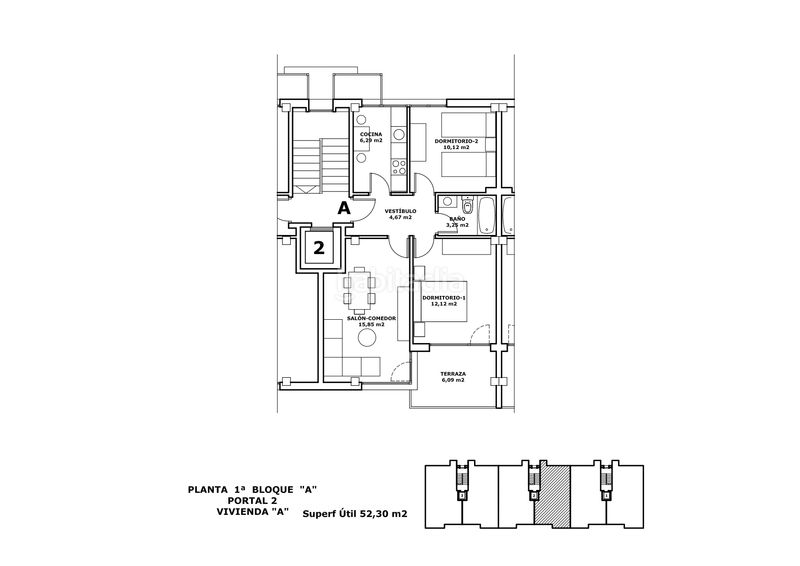 Foto 7c4ca917-3bc7-42c7-9fe6-10cc155458ea. Etagenwohnung 77m<sup>2</sup> in calle villabáñez 8a in Castañeda