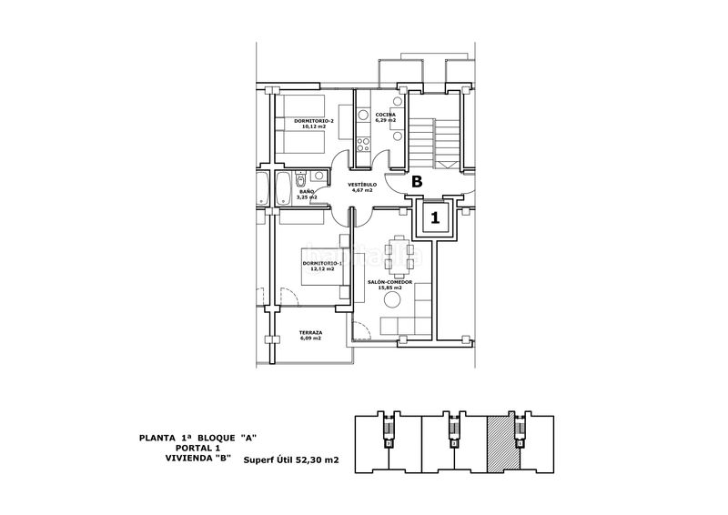 Foto 9cb8cfd9-6dbd-442b-977d-b47936ff061a. Etagenwohnung 77m<sup>2</sup> in calle villabáñez 8a in Castañeda