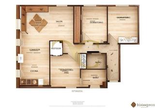 Pis  Calle de guatemala. Vivienda de cuatro dormitorios con jardn.