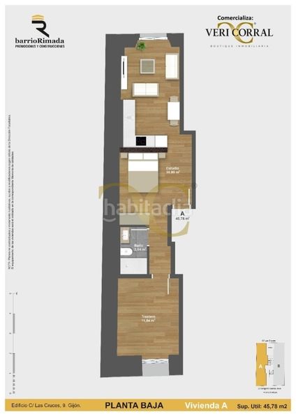 Foto b2eb16ee-0587-42b7-bede-f3d937adcfe3. Apartament amb calefacció a Cimadevilla Gijón