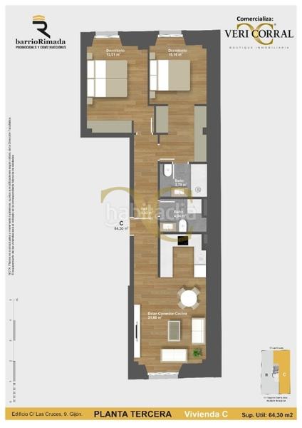 Foto 0b01adaf-8f1a-4359-ab33-4d2e2f9db1d5. Appartement avec chauffage dans Cimadevilla Gijón