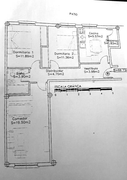Foto 2a2b025f-d768-4a43-b72f-b5f64b4c4aaa. Piso  de dos habitaciones con gran patio en trobajo del camino en Cuadros