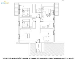 Flat  Calle ramiro de maeztu. Amplia vivienda en ramiro de maeztu  103 m2  para reformar2 terr