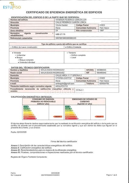 Foto 88f3ceb1-4b11-4fda-848b-d102fe1165eb. Pis amb calefacció a Desamparados Vitoria - Gasteiz
