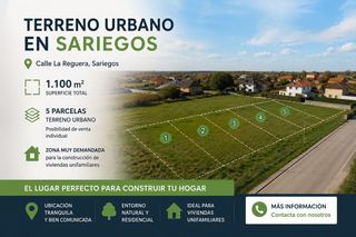 Terreno residenziale in Sariegos. Terreno urbano de 1.100 m2 en sariegos  5 parcelas  venta conjun