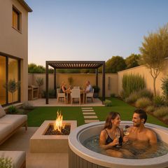 Casa adossada a Mijas Golf. Adosado de lujo con vistas al mar en calahonda