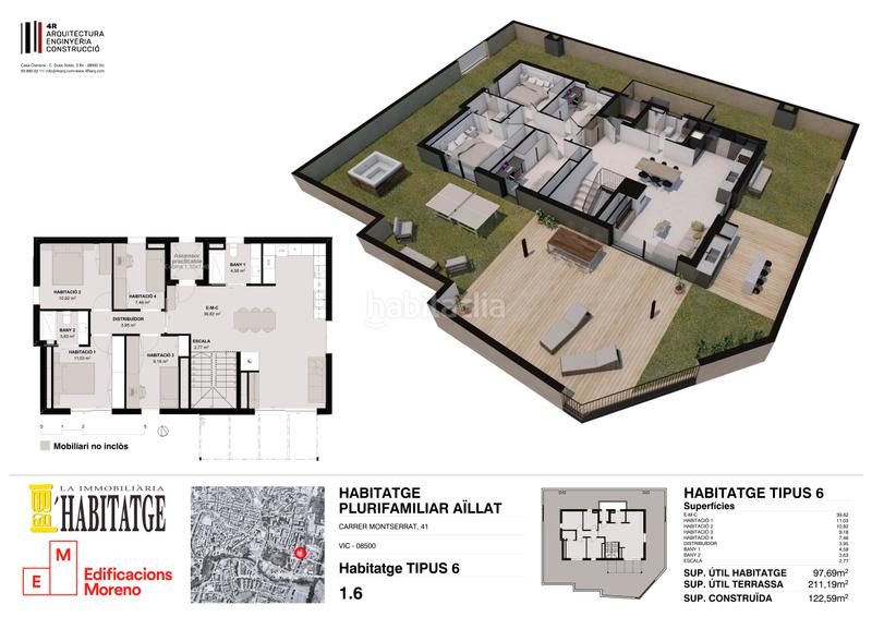 Foto 6adb3dd2-a9f9-4f68-8774-6b6725fdd363. Attico 122m<sup>2</sup> in carrer de montserrat 41 in Caputxins-Ambulatori Vic