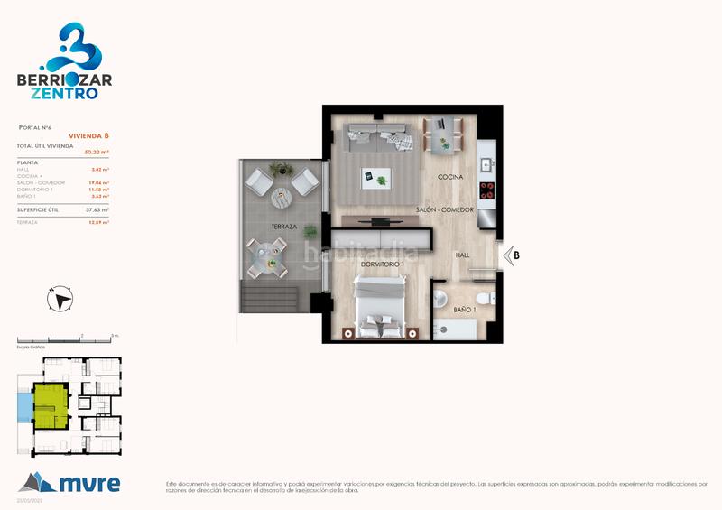 Foto a008b879-0fe2-46a8-b6d0-c3e42752e1ae. Studio with heating parking in Berriozar