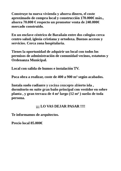 Foto ee3900b4-d4d7-44db-9bba-e9c00254b32a. Local comercial amb calefacció a Barañáin / Barañain