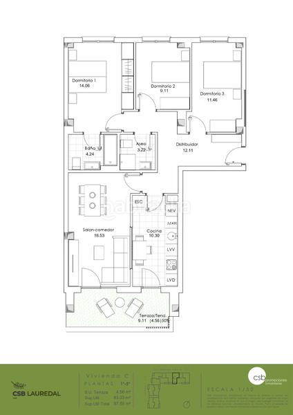 Foto 303924d3-66e6-4171-a156-b66c956565dc. Piso en calle del campón 103a obra nueva - lauredal i en Gijón